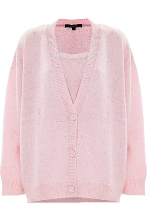 Kocca Cardigans, female, , S, Soft Wool Blend Cardigan with Dotted Details