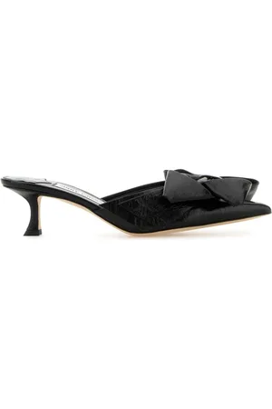 Jimmy Choo Leather Staz Mules Heels
