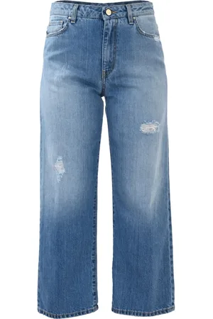 Kocca Straight Jeans, female, , W28, Distressed Wide-Leg Ripped Jeans