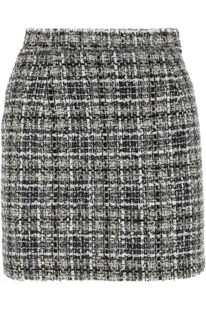 Alessandra Rich Short Skirts, female, , 2XS, Embroidered Tweed Mini Skirt