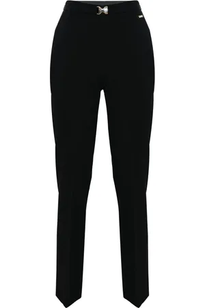 Kocca Slim-fit Trousers, female, , XS, Elegant Pleated Trousers with Buckle Belt