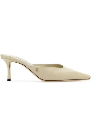 Jimmy Choo Heeled Mules, female, , 5 1/2 UK, Sand Leather Vivi Mules