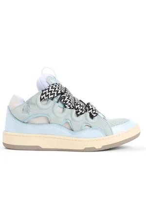 Lanvin Sneakers, male, , 7 UK, Suede Leather Curb Trainers