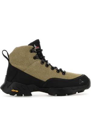 ROA Lace-up Boots, male, , 7 UK, Two-tone leather ankle boots