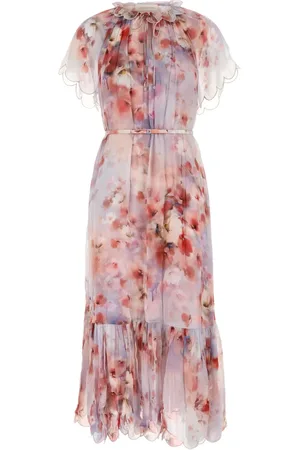 ZIMMERMANN Maxi Dresses, female, , M, Flutter Midi Dress for Women