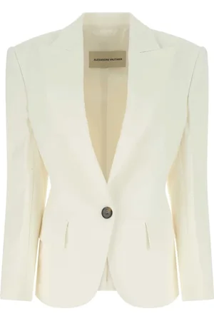 ALEXANDRE VAUTHIER Blazers, female, , XS, Ivory stretch viscose blend blazer