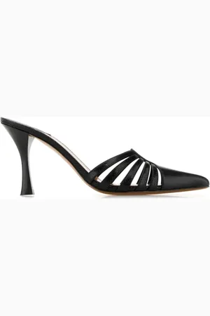 PARIS TEXAS Heeled Mules, female, , 4 1/2 UK, Leather Nadia Mules Heels