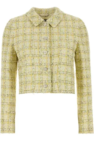 VERSACE Tweed Jackets, female, , XS, Multicolor Tweed Blazer and Vest Set