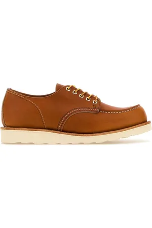 Red Wing Caramel Leather Lace-Up Boots