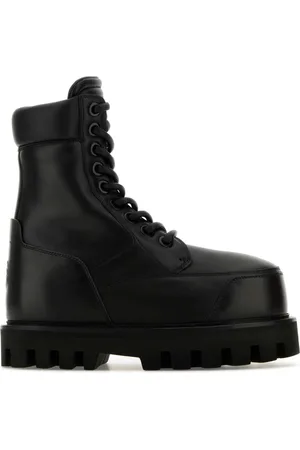 Alexander McQueen Leather Ankle Boots, 4.5 cm