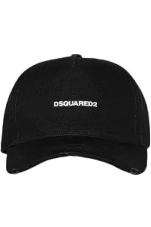 Dsquared2 Caps, male, , ONE SIZE, Embroidered Logo Curved Peak Hat