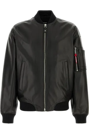 Dsquared2 Bomber Jackets, male, , L, Leather Bomber Jackets