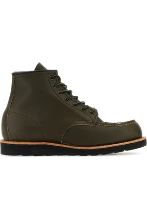 Red Wing Olive Leather Ankle Boots
