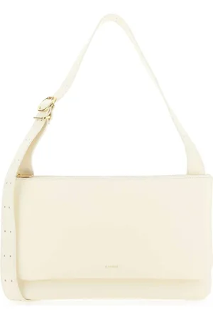 Jil Sander Shoulder Bags, female, , ONE SIZE, Ivory Leather Shoulder Bag