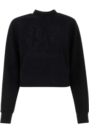 Palm Angels Blouses, female, , S, Cropped Sweatshirt