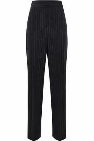 Kocca Shiny Pinstripe Elegant Trousers