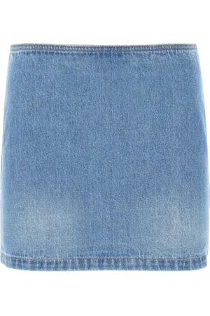 VERSACE Denim Skirts, female, , 2XS, Denim Mini Skirt