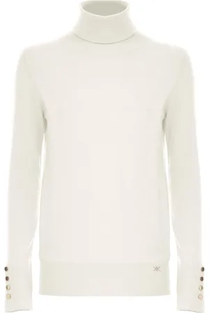 Kocca Knit Polo Neck Jumper with Metal Buttons