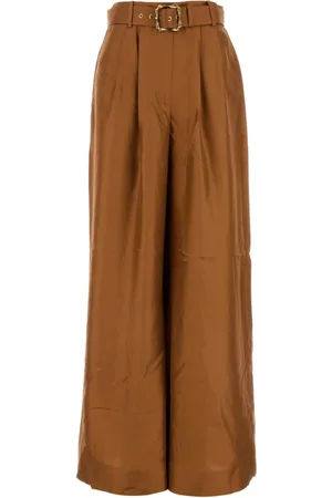ZIMMERMANN Wide Trousers, female, , M, Double Tuck Trousers