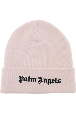 Palm Angels Beanies, male, , ONE SIZE, Logo Beanie Hat in Cotton Knit