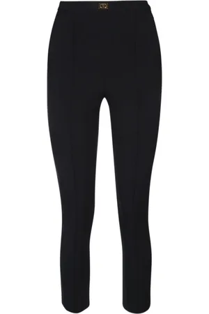 Elisabetta Franchi Slim-fit Trousers, female, , XL, Slim Fit Cigarette Trousers