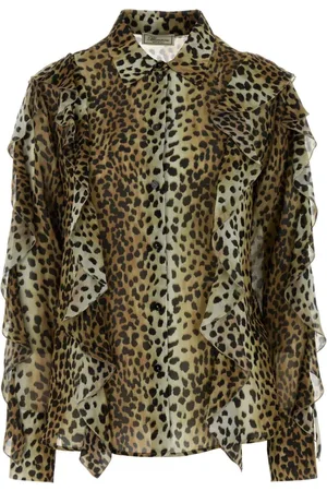 BLUMARINE Shirts, female, , S, Georgette Printed Shirt
