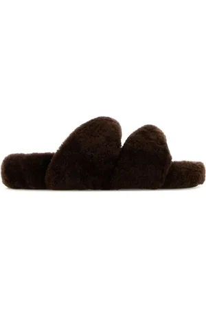 Aquazzura Sliders, female, , 4 UK, Shearling Twist Slippers