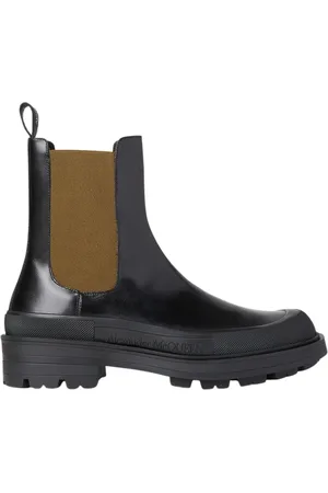 Alexander McQueen Chelsea Boots, male, , 7 UK, Stack Chelsea Boots, Leather, Modern Style