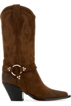 SONORA Cowboy Boots, female, , 3 UK, Suede Santa Fe Belt Ankle Boots