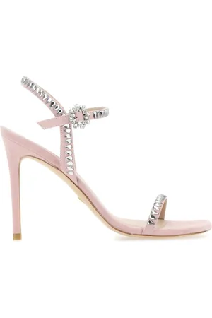 Stuart Weitzman Suede Gemcut 100 Sandals