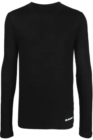 Jil Sander Wool T-Shirt with Logo