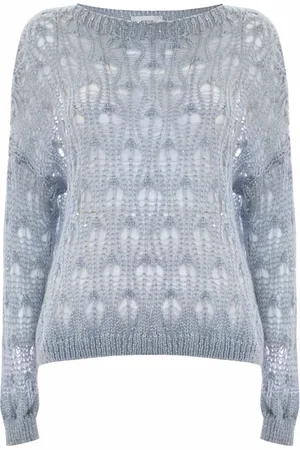 Kocca Round-neck Knitwear, female, , S, Elegant Openwork Jumper