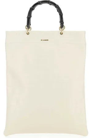 Jil Sander Tote Bags, female, , ONE SIZE, Ivory Leather Shopping Bag