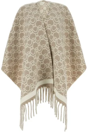 Salvatore Ferragamo Embroidered Wool Cape