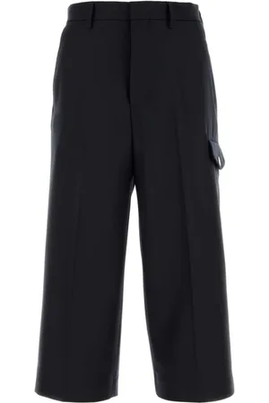 Ami Midnight Wool Bermuda Shorts