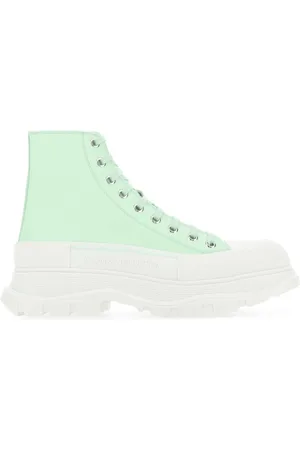 Alexander McQueen Elevate Your Sneaker Game with Leather Tread Slick Trainers
