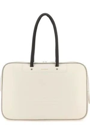 adidas Ivory Leather Travel Bag