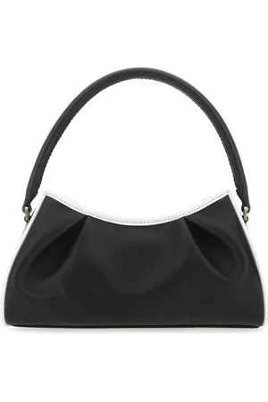 Elleme Handbags, female, , ONE SIZE, Two-tone leather Dimple Moon shoulder bag