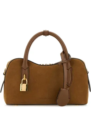 Stella McCartney Handbags, female, , ONE SIZE, Camel Suede Handbag