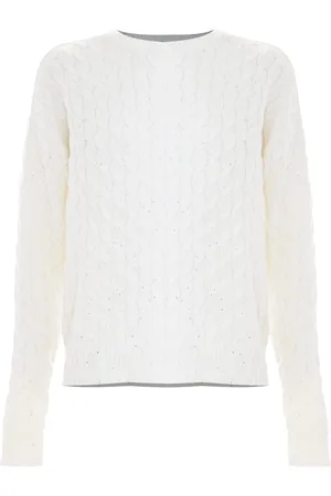 Kocca Round-neck Knitwear, female, , L, Charming Cable Knit Jumper