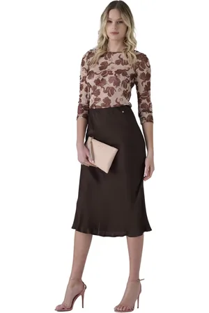 Kocca Midi Skirts, female, , L, Solid color midi skirt, straight cut