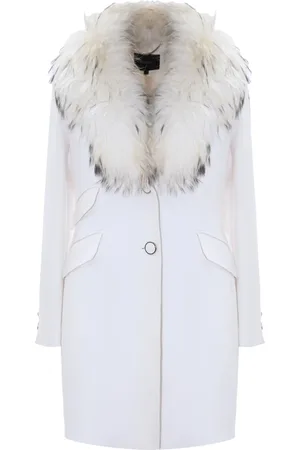 Kocca Fur Collar Viscose Blend Coat