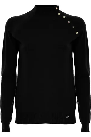 Kocca Button Embellished Polo Neck Jumper