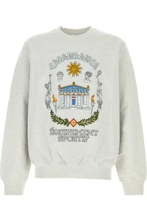 Casablanca Melange Grey Cotton Sweatshirt