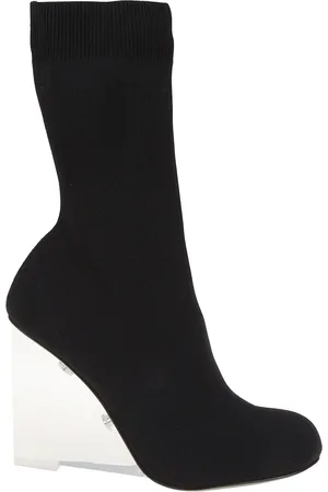 Alexander McQueen Wedges, female, , 4 1/2 UK, H.Boot Fabric and Leather Wedges