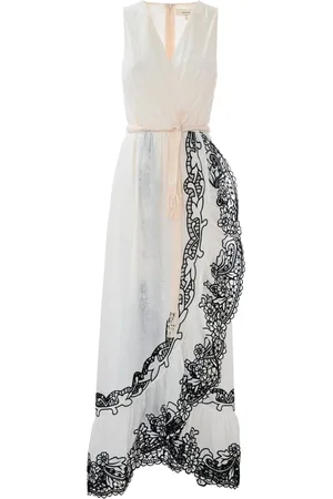 Kocca Flounced Embroidered Cotton Dress