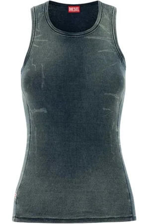 Diesel Denim Stretch Cotton Tank Top