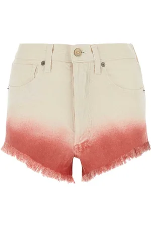 Alanui Denim Shorts, female, , W26, Two-tone Denim Shorts
