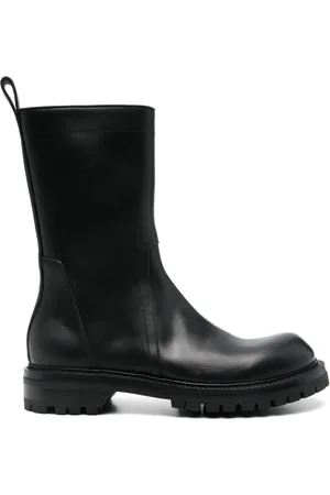 Rick Owens Ankle Boots, male, , 11 UK, Side Zip Rubber Sole Shoes