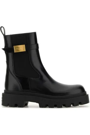 VERSACE Calf Leather Booties